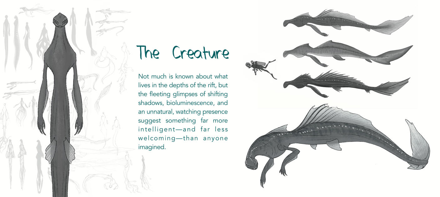 Creature Surface Exploration, Original Story, 2025, digital