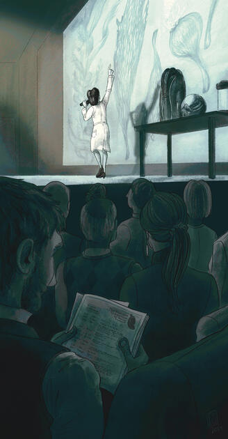 Midge's Descent 1, 2024, digital