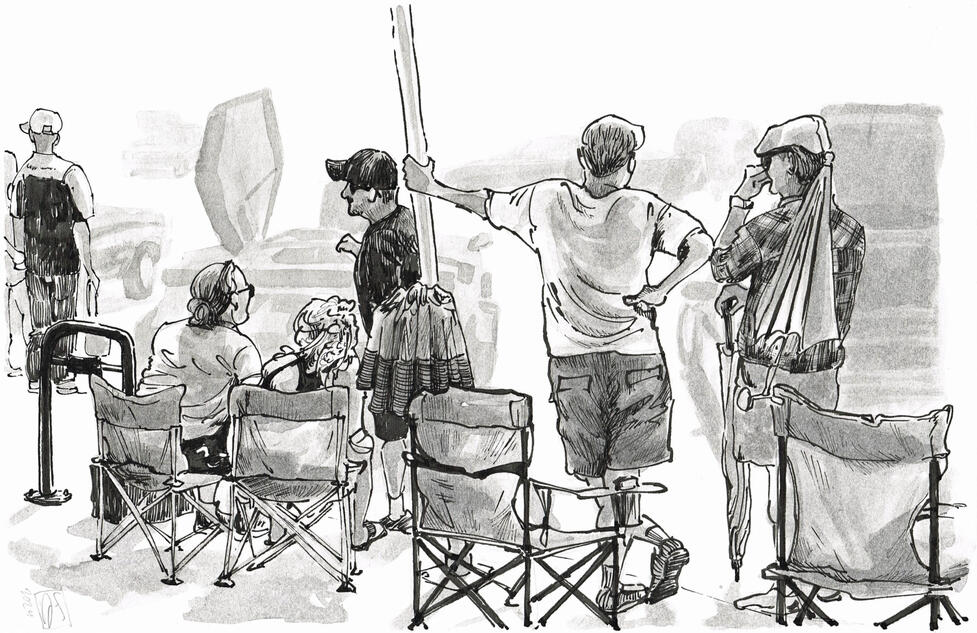 Bowness Show and Shine, 2024, ink